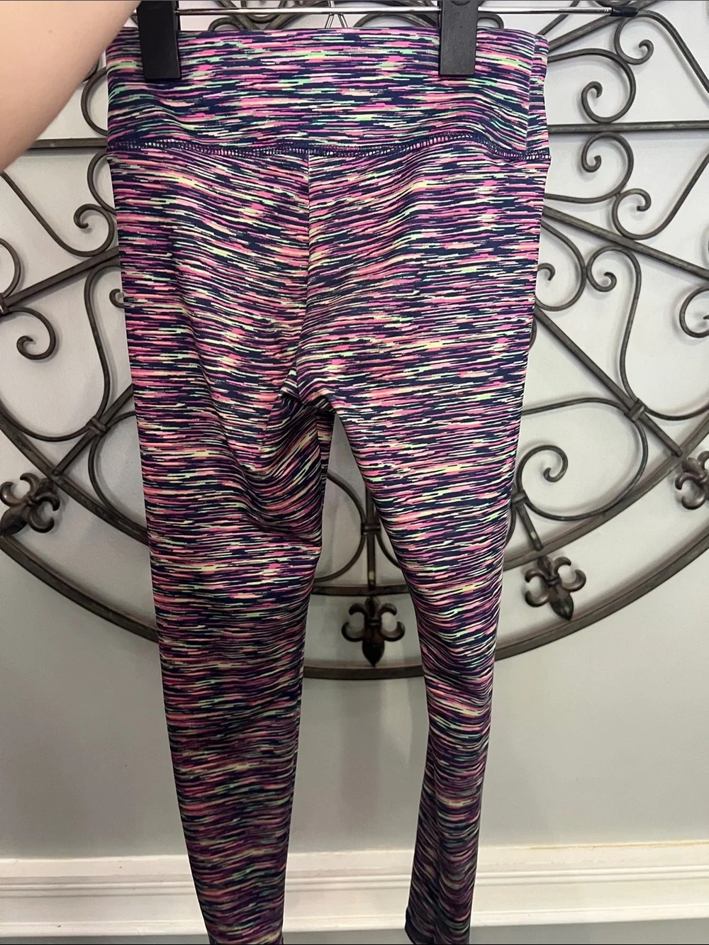 Justice Purple and Pink Space-Dye Leggings